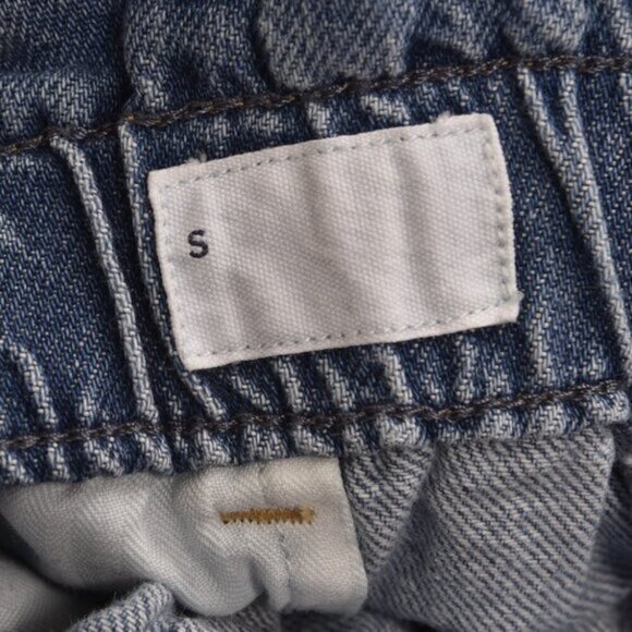 Gap Paperbag Pull On Jean Shorts Light Wash High Waist Size Small - Picture 7 of 11
